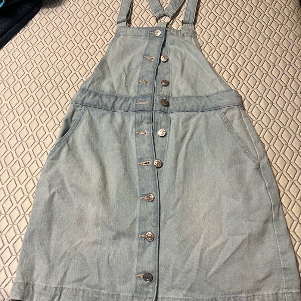 American Eagle Outfitters Denim Dress in Light Blue